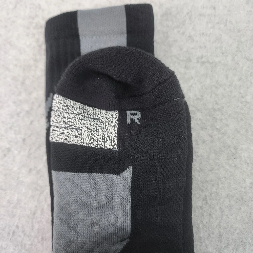 Under Armour Project Rock Socks Mens XL 12-16 Project Playmaker Crew Black Socks